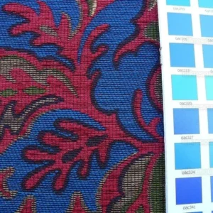 P1610868.jpg 0.5y Scalamandre Novaro Tapestry Wool Multi Red Thick MSRP USD 596Y