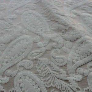 P1610942.jpg Bty Scalamandre Angelique Paisley Silk Damask Tan Gold MSRP USD 298Y