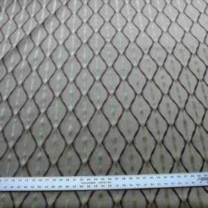 P1620090.jpg Bty Scalamandre Helena Fonthill Brown/green Velvet River Ribbon Diamond Mid-century MSRP USD 164/Y