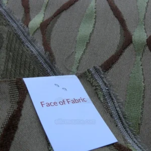 P1620092.jpg Bty Scalamandre Helena Fonthill Brown/green Velvet River Ribbon Diamond Mid-century MSRP USD 164/Y