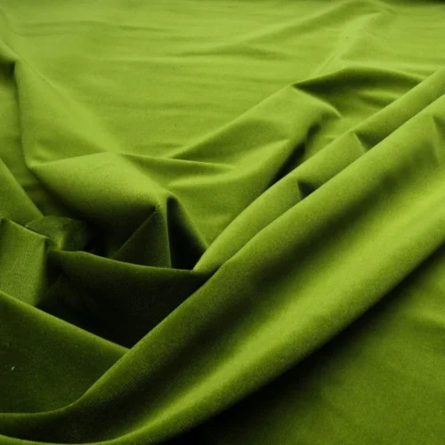 BTY SCALAMANDRE INDUS VELVET OLIVE GREEN SUPPLE ITALY MSRP$174/Y