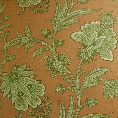 11.75Y COWTAN & TOUT RUE JACOB JACOBEAN FLOWER PRINT TERRI COTTA