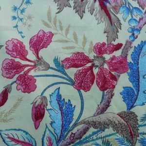 P1610645.jpg Bty Scalamandre Manon Multi/yellow Green Red Pink Blue Wild Tropical Floral Opera MSRP USD 244/Y