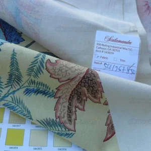 P1610651.jpg Bty Scalamandre Manon Multi/yellow Green Red Pink Blue Wild Tropical Floral Opera MSRP USD 244/Y