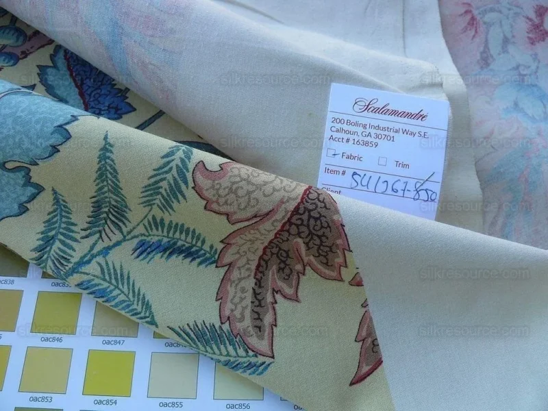 P1610651.jpg Bty Scalamandre Manon Multi/yellow Green Red Pink Blue Wild Tropical Floral Opera MSRP USD 244/Y
