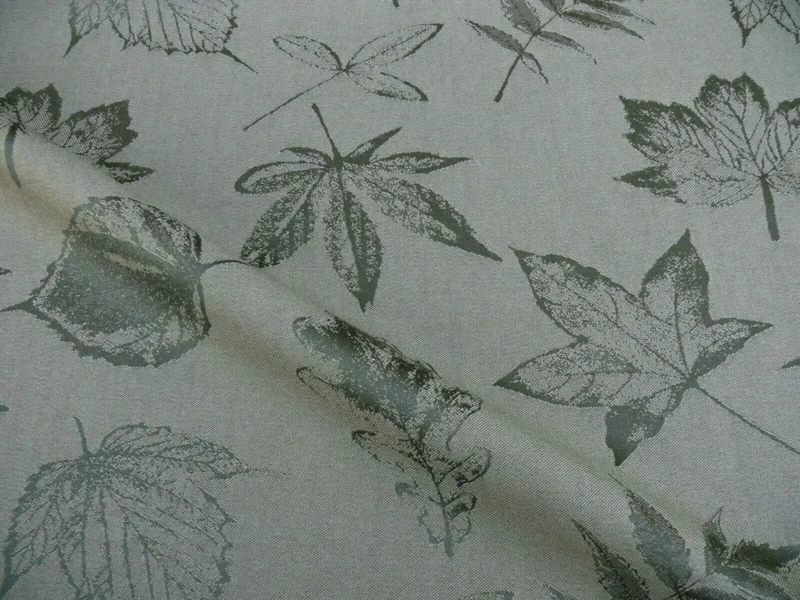 26.26Y SCALAMANDRE WOOL SATIN PRESSED LEAVES OLIVE MAPLE, ELM 26.26Y SCALAMANDRE WOOL SATIN PRESSED LEAVES OLIVE MAPLE, ELM