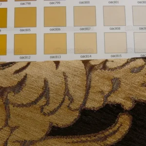 P1300879.jpg By Yard Grand Medallion Renaissance Damask Chenille Black Espresso/ Copper Gold Heavy Majestic