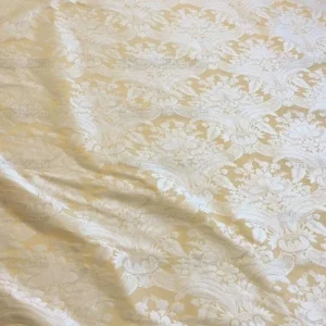 s-l1600RenaissanceCream5.jpg 100% Silk Damask Classic Renaissance Cream White High End
