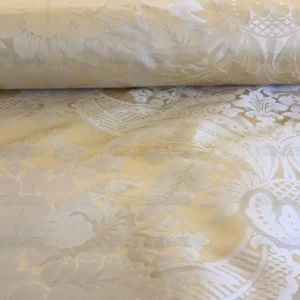 s-l1600RenaissanceCream6.jpg 100% Silk Damask Classic Renaissance Cream White High End