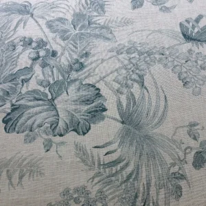 SCALAMANDRE TROPICAL TOILE LINEN GUSTAVIAN BLUE n IVORY MSRP5 SCALAMANDRE TROPICAL TOILE LINEN GUSTAVIAN BLUE n IVORY MSRP$215