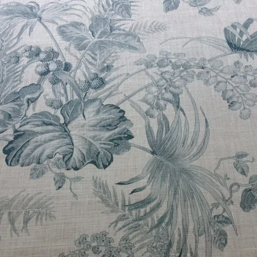 SCALAMANDRE TROPICAL TOILE LINEN GUSTAVIAN BLUE n IVORY MSRP5 SCALAMANDRE TROPICAL TOILE LINEN GUSTAVIAN BLUE n IVORY MSRP$215