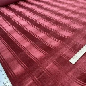 2003148_9G.jpg ***sold Out***lee Jofa Westminster Stripe Mohair Silk Velvet Garnet Red Heavy MSRP USD 348/Y