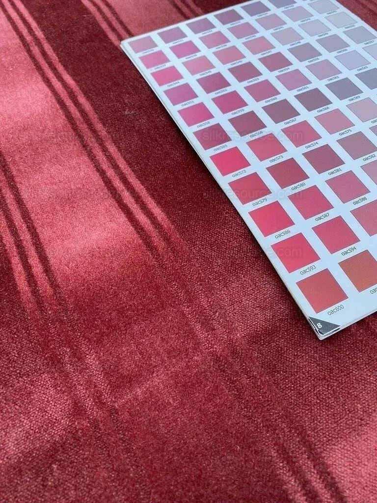 2003148_9J.jpg ***sold Out***lee Jofa Westminster Stripe Mohair Silk Velvet Garnet Red Heavy MSRP USD 348/Y