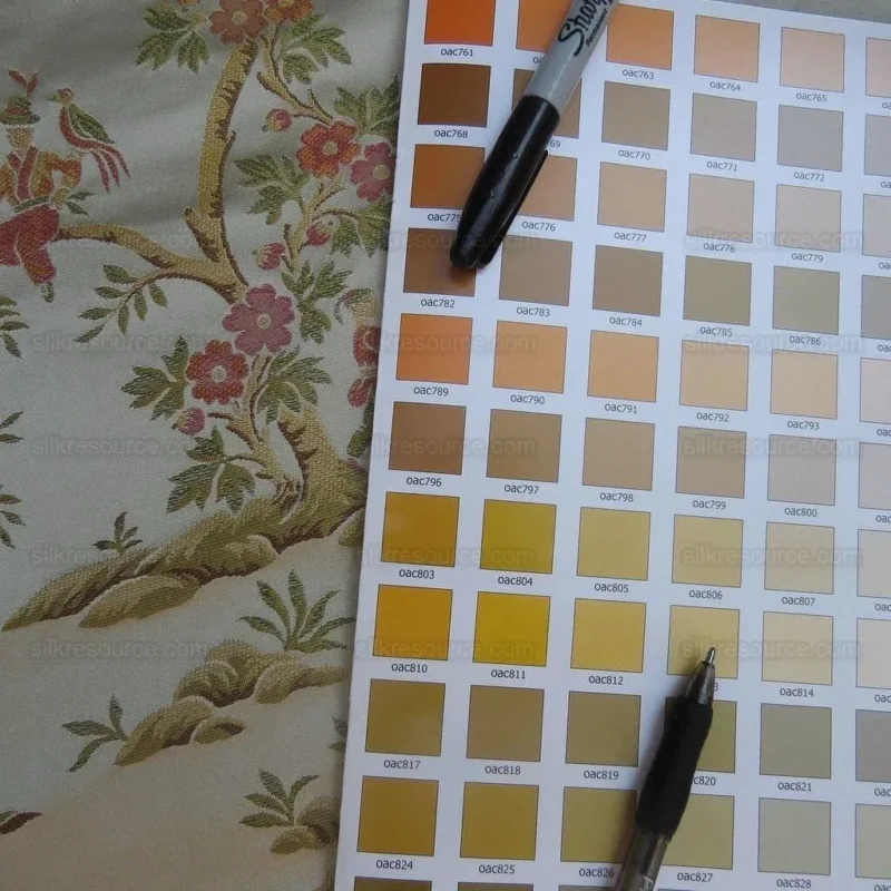 IMG_4306.jpg 2.5y Kravet Couture Silk Garden Joy In Spring Flower Bird Figure Chinoiserie Rock Garden MSRP USD 432/Y