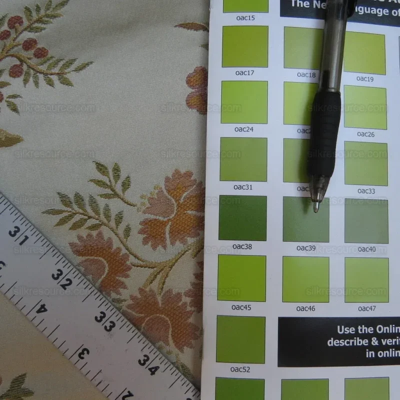 IMG_4307.jpg 2.5y Kravet Couture Silk Garden Joy In Spring Flower Bird Figure Chinoiserie Rock Garden MSRP USD 432/Y