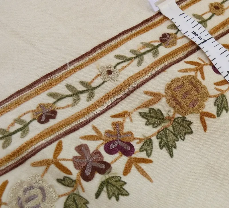 il_1140xN.3130050585_h32q By Yd Lee Jofa Zoe Embroidery Stripe Currant Red Cream White Crewel Flower Cotton MSRP USD 236/y