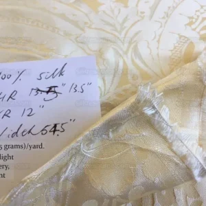 s-l1600RenaissanceCream4.jpg 100% Silk Damask Classic Renaissance Cream White High End