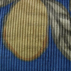 By Yard Brunschwig & Fils Tropical Apricot Print Velvet Corduroy 100% Cotton 1208 MSRP280/Y