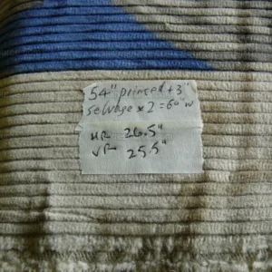 By Yard Brunschwig & Fils Tropical Apricot Print Velvet Corduroy 100% Cotton 1208 MSRP280/Y