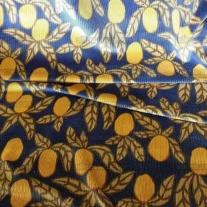 By Yard Brunschwig & Fils Tropical Apricot Print Velvet Corduroy 100% Cotton 1208 MSRP280/Y
