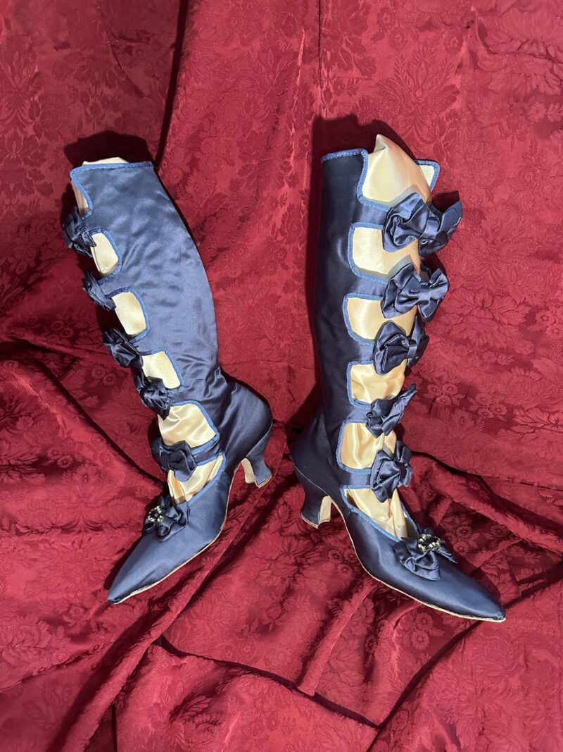 By Yd Brunschwig & Fils Georges Satin Silk "Periwinkle" Muted Blue MSRP USD 470/Y