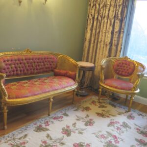 IMG_4526 Brunschwig & Fils Octavia Silk Velvet Print Tiger's Eye Black Brown Gold MSRP USD 394/y