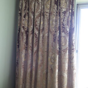 IMG_4535 Brunschwig & Fils Octavia Silk Velvet Print Tiger's Eye Black Brown Gold MSRP USD 394/y