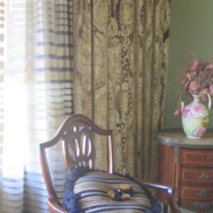 IMG_4538 Brunschwig & Fils Octavia Silk Velvet Print Tiger's Eye Black Brown Gold MSRP USD 394/y