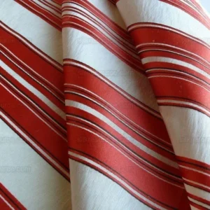 BRUNSCHWIG & FILS VILMORIN SATIN STRIPE CORAL RED MSRP 290/Y BRUNSCHWIG & FILS VILMORIN SATIN STRIPE CORAL RED MSRP 290/Y