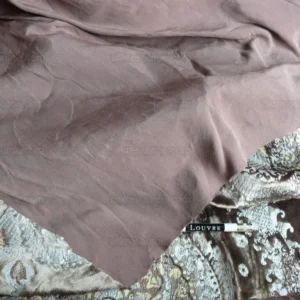 P1630192.jpg Brunschwig & Fils Octavia Silk Velvet Print Tiger's Eye Black Brown Gold MSRP USD 394/y