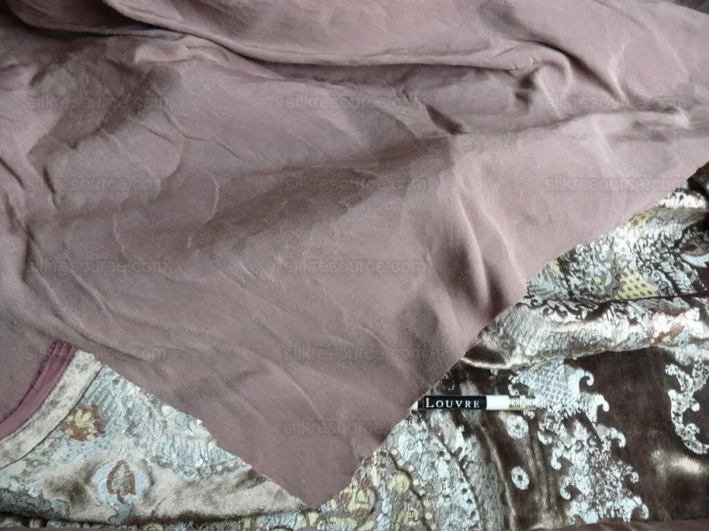P1630192.jpg Brunschwig & Fils Octavia Silk Velvet Print Tiger's Eye Black Brown Gold MSRP USD 394/y