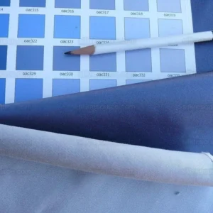 By Yd Brunschwig & Fils Georges Satin Silk "Periwinkle" Muted Blue MSRP USD 470/Y