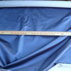 By Yd Brunschwig & Fils Georges Satin Silk "Periwinkle" Muted Blue MSRP USD 470/Y