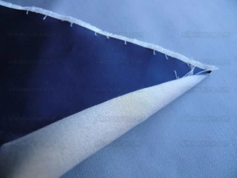 By Yd Brunschwig & Fils Georges Satin Silk "Periwinkle" Muted Blue MSRP USD 470/Y