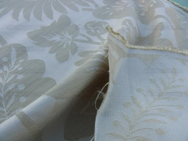 By Yd Lee Jofa G P & J Baker Hanbury Weave Cream White Art Nouveau Cotton MSRP USD 190/y