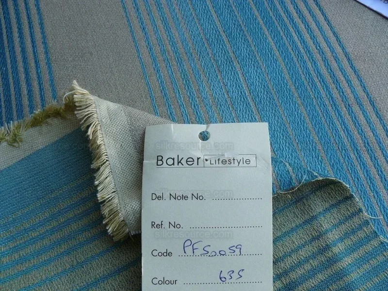 P1630483.jpg 0.55y Lee Jofa Baker Lifestyle Serafina Stripe Turquoise Blue Woven