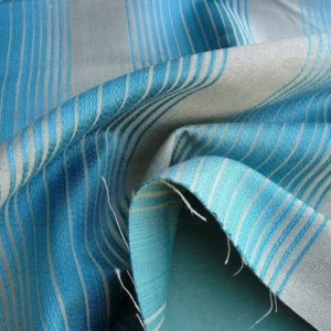 P1630487.jpg 0.55y Lee Jofa Baker Lifestyle Serafina Stripe Turquoise Blue Woven