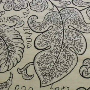 BTY SCALAMANDRE WALLACE LINEN PRINT CHARCOAL GREY ON EGGSHELL BTY SCALAMANDRE WALLACE LINEN PRINT CHARCOAL GREY ON EGGSHELL