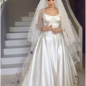 angelina-jolie-wedding By Yd Bridal Silk Satin Radiant Cream White Neutral 54" Wide MSRP USD 200Y