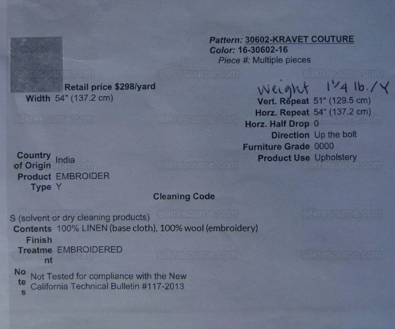 P1000314.jpg Kravet Couture Hand Crewel Wool Linen  Palampore 30602.16 MSRP USD 298/Y