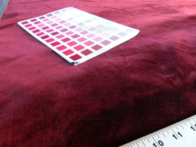 P1000333.jpg Lee Jofa Devine Silk Velvet Bordeaux Burgundy RedMSRP USD 298/y