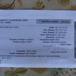 P1000347.jpg BY Yd Lee Jofa Clarendon Linen Print Floral Beige Pink Natural English Cottage Garden Heavy Linen MSRP USD 276/y