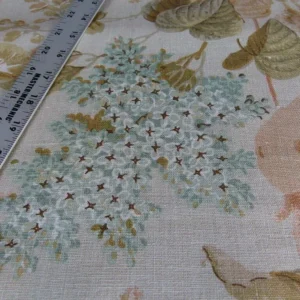 P1000353.jpg BY Yd Lee Jofa Clarendon Linen Print Floral Beige Pink Natural English Cottage Garden Heavy Linen MSRP USD 276/y