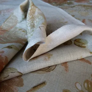 P1000356.jpg BY Yd Lee Jofa Clarendon Linen Print Floral Beige Pink Natural English Cottage Garden Heavy Linen MSRP USD 276/y