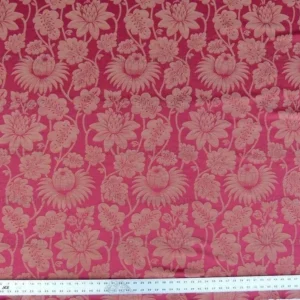 By Yd GP&J Baker Hanbury Weave Red Floral Stunning MSRP 190/Y