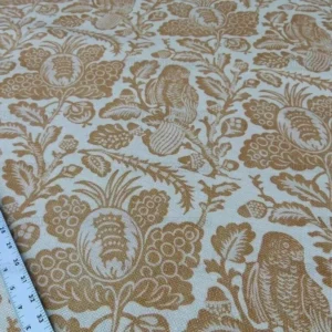 P1000464.jpg 1.7y Gp&j Baker Owls & Fruit Cream/mustard 100% Linen MSRP USD 198/Y