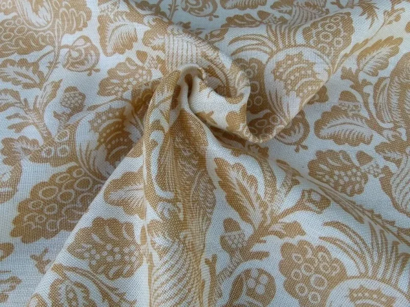 P1000466.jpg 1.7y Gp&j Baker Owls & Fruit Cream/mustard 100% Linen MSRP USD 198/Y