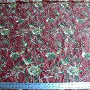 P1630537.jpg by yard Lee Jofa Dana Embroidery.brick Silk Red Flower Power Tree Of Life MSRP USD 498/y