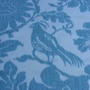 1.05YD LEE JOFA KALI DAMASK.TEAL blue white bird flower MSRP0 1.05YD LEE JOFA KALI DAMASK.TEAL blue white bird flower MSRP$190