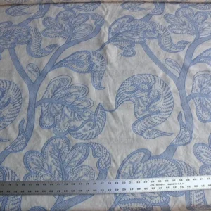 P1630573.jpg 1.38yd Lee Jofa Whitcomb.aegean Blue White Embroidery Linen MSRP USD 336/Yard